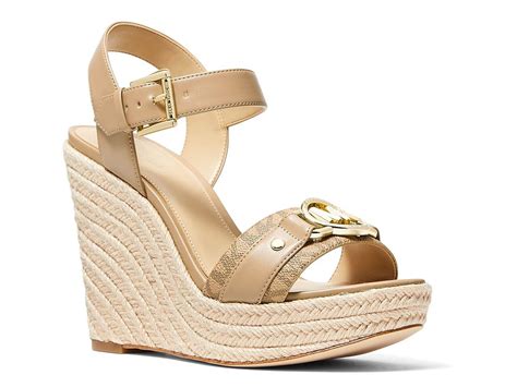 michael kors espadrilles silver|Michael Kors espadrille wedges.